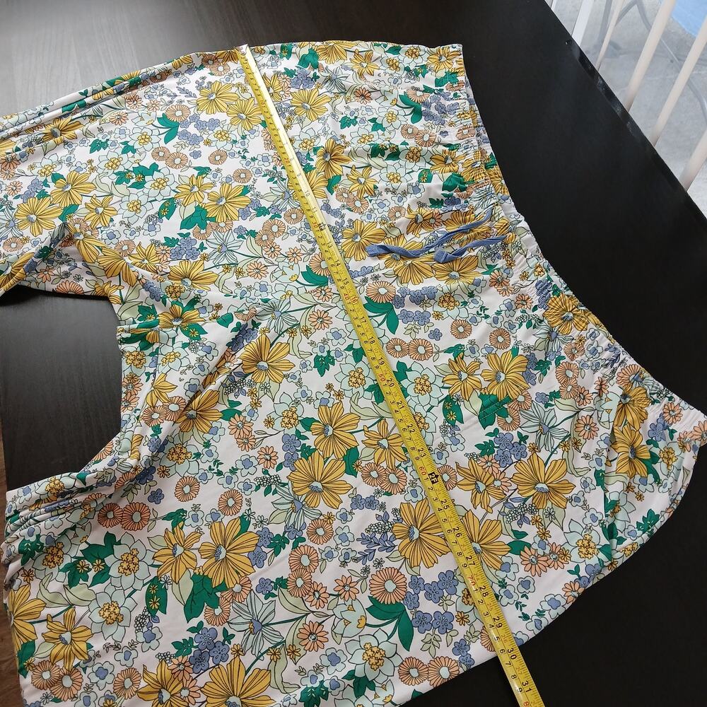 Sonoma Yellow Floral Pajama Lounge Pants 3X pockets full length PJ sleepwear - Picture 6 of 12